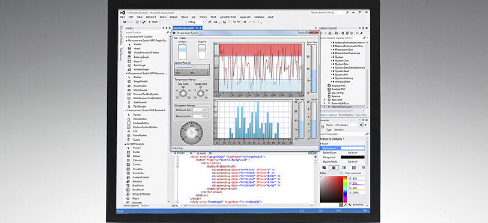 Den nye Measurement Studio 2013 gjør det mulig å bygge et profesjonelt test- og målesystem i Microsoft Visual Studio.