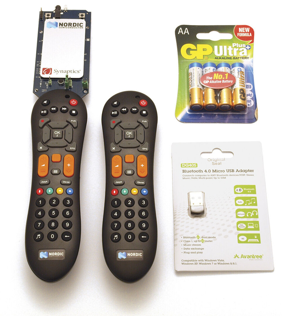 Utviklingssettet «nRFready Smart Remote 3 for nRF52 Series»