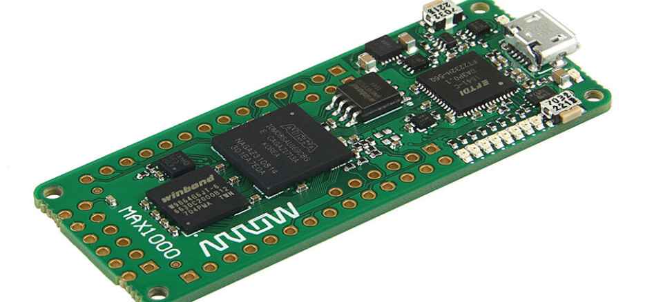 Godkjent deltakelse i Arrows utviklingskonkurranse gjør at du får tilsendt et Intel FPGA utvikllingskort, som for eksempel dette, MAX1000.