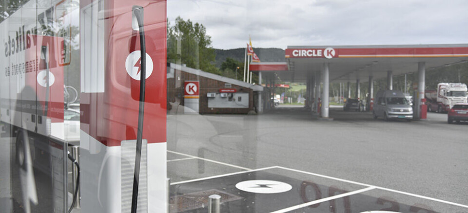 Circle K øker antall lynladere fra ABB, som her ved Lier utenfor Drammen.