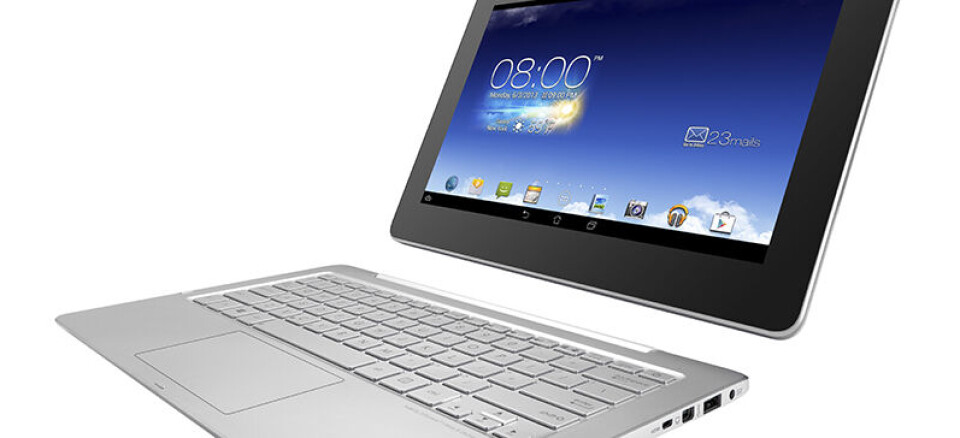 Den nye generasjonen Intel Core-prosessorer er spesielt rettet mot PCer som også fungerer som nettbrett, som denne Transformer Book Trio fra Asus.