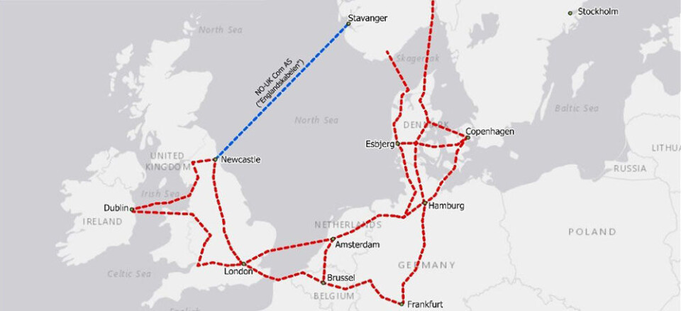 Den nye kabelen mellom Norge og Storbritannia vil bli en del av Euroconnect-nettverket.