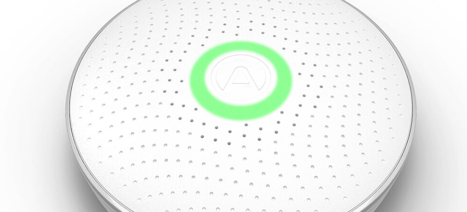Airthings Wave er et nytt produkt for radonmåling i hjemmet. I tillegg har den måling av temperatur og luftfuktighet.