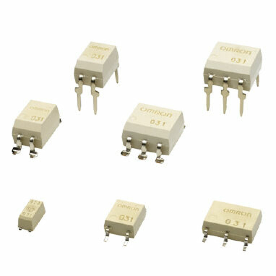Figur 3: Omrons G3VM serie med MOSFET-reléer tilbyr et høyt antall støyfri svitsjesykluser. Figur: Omron
