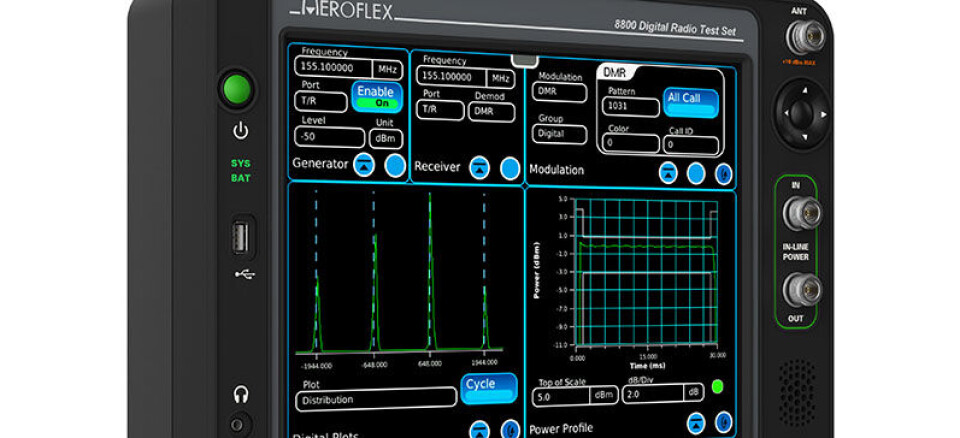 Tester digital og analog radio: Aeroflex 8800.