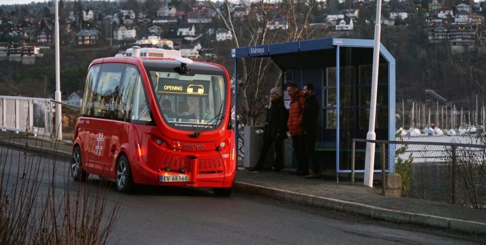 Selvkjørende busser på Ormøya