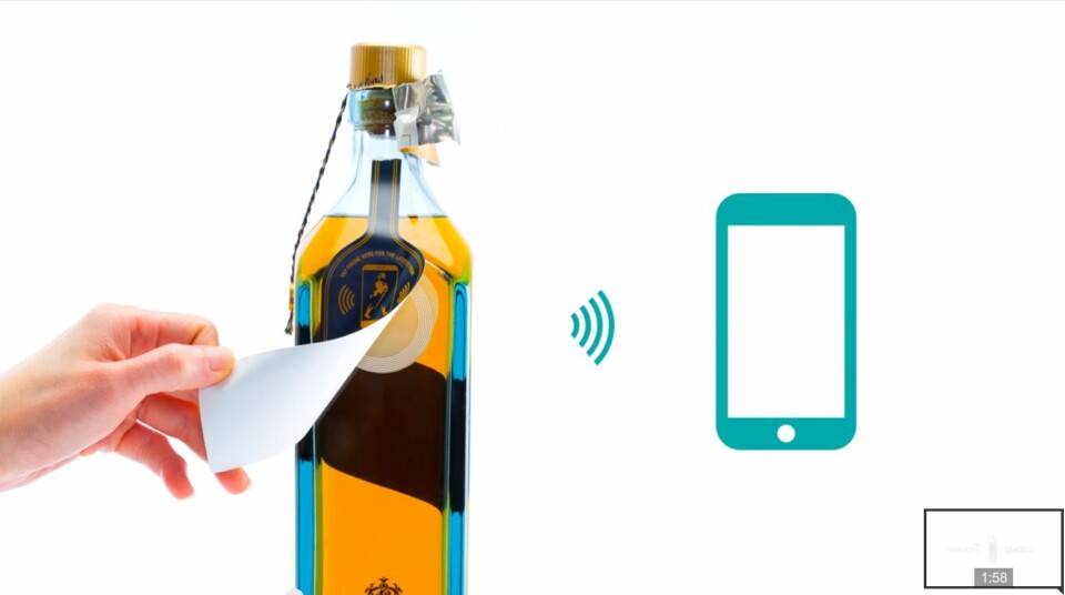 Nå er leveranser av NFC OpenSense startet, blant annet smarte etiketter til whiskyflasker.