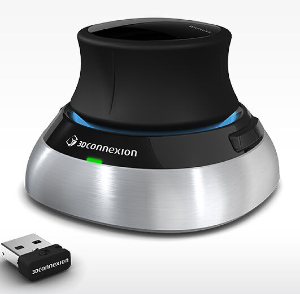 Spacemouse fra 3DConnexion skal gjøre det enklere å manøvrere rundt i 3D-konstruksjoner.