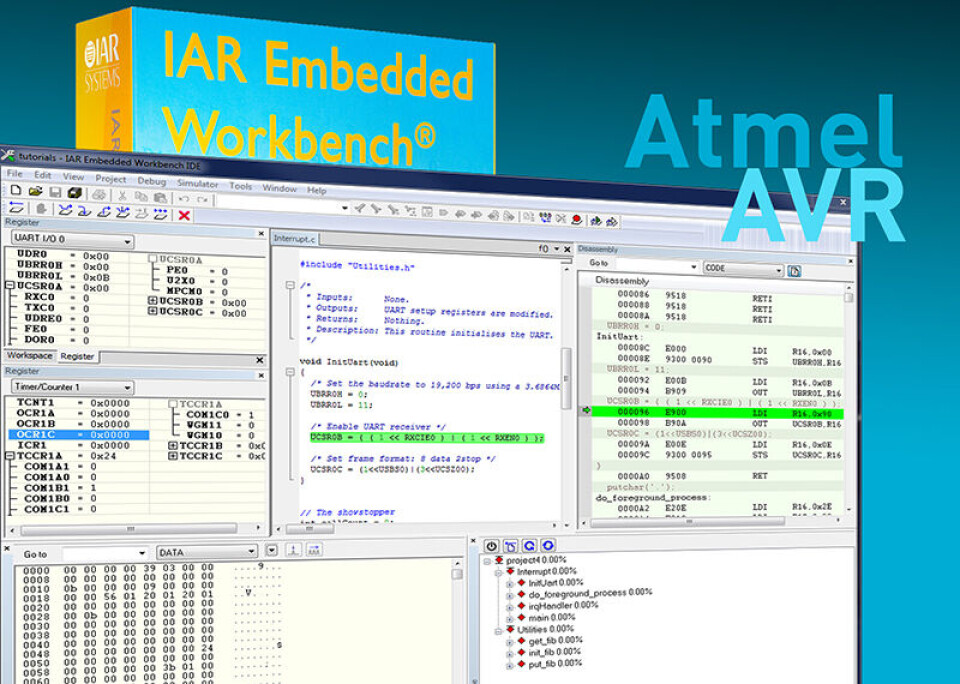 IAR Embedded Workbench for Atmel AVR 8-bit mikrokontrollere kommer i ny versjon.