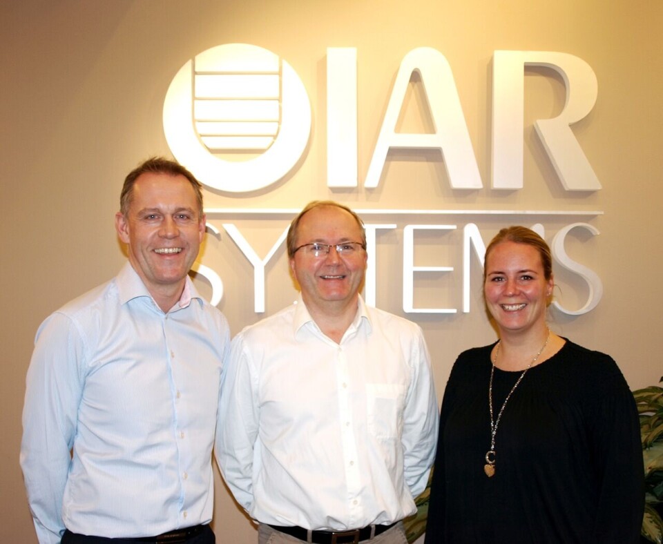 Stefan Skarin (IAR Systems), Trygve Angell (Embedded Norway), Linda Ortstad (IAR Systems).