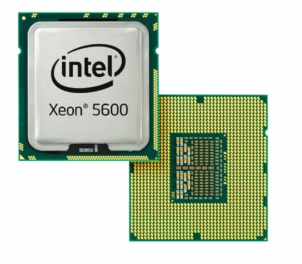 Den nye Xeon 5600-serien fra Intel skal være 60 prosent raskere enn 5500-serien.