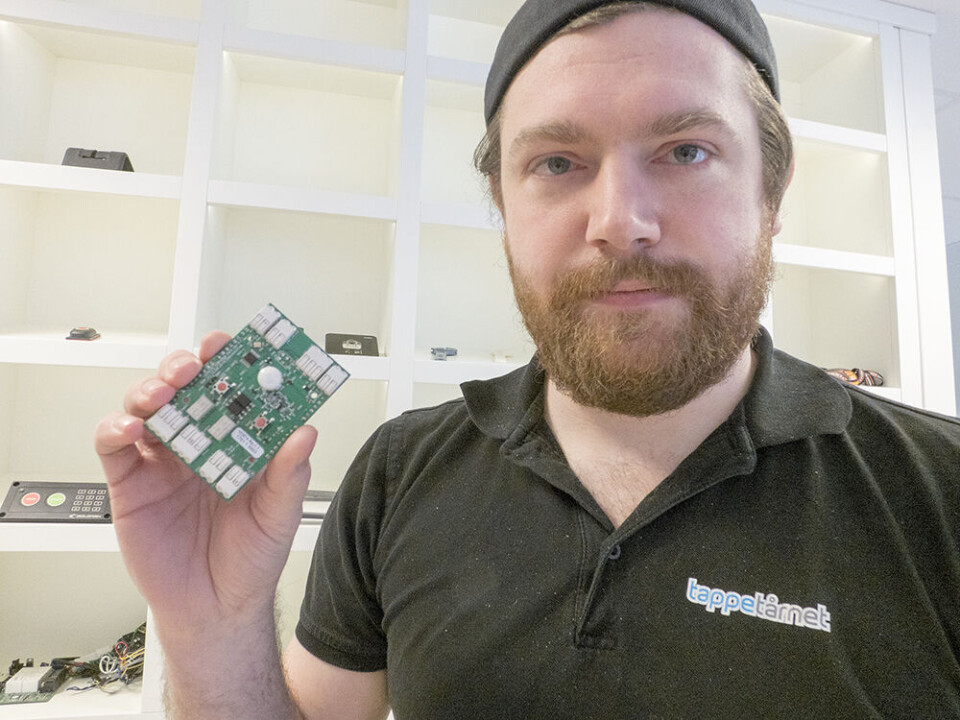 Patrik Bakke, DeviceDrive, med den nye utviklingsplattformen.