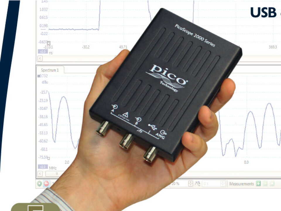 Lommeoscilloskop på 200 MHz