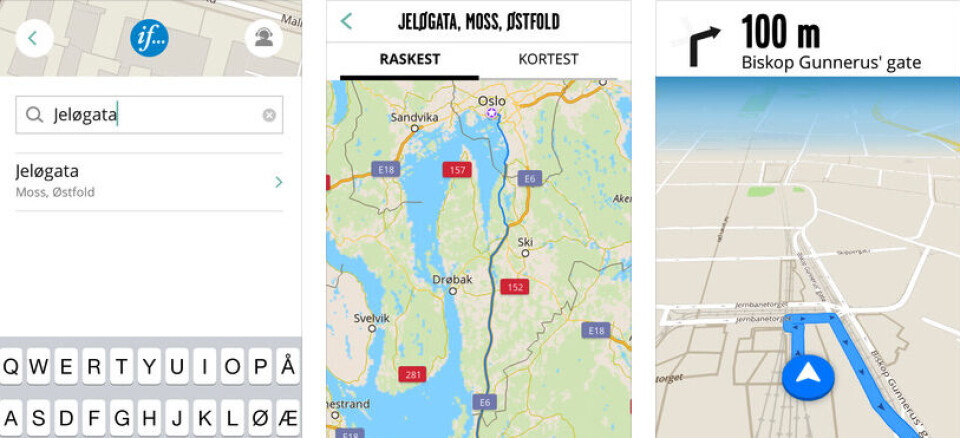 If lanserer en navigasjonsapp som skal få bilførere til å være mer forsiktig i nærheten av skoler og andre barnerike områder. Foto: Skjermdump fra App Store