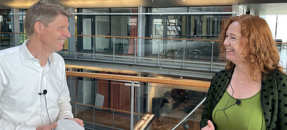 Stian Solberg, teknologidirektør for Ericsson i Norge og Ingeborg Øfsthus, teknologidirektør i Telenor Norge lover 5G-nett som vil drive digitaliseringen i Norge.
