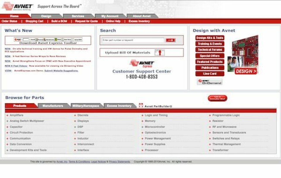 Nettbutikken Avnet Express eksisterer allerede i USA, og nå vil distributøren lage en europeisk versjon for lansering i desember.