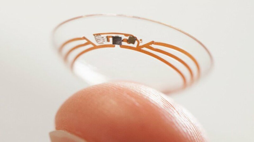 Googles prototype av en kontaktlinse måler blodsukker og sender resultatet hvert sekund til en smarttelefon.