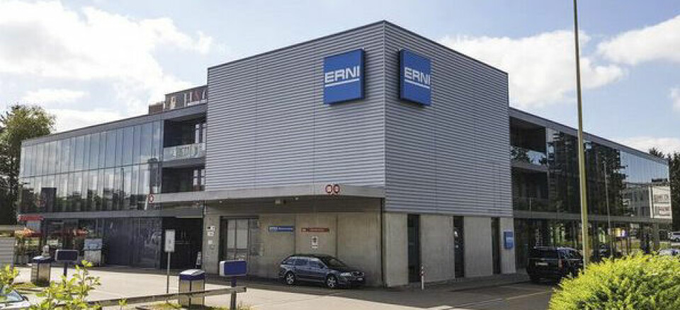 ERNI, med hovedkontor i Zürich, Sveits, blir del av TE Connectivity. Foto: ERNI Group AG.