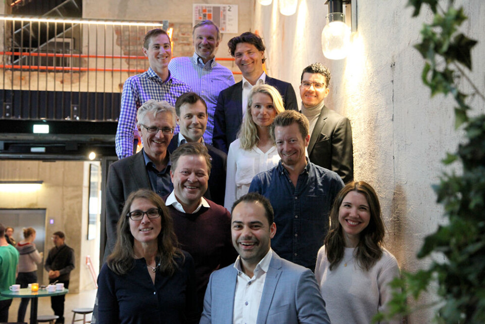 Elitelag fra næringslivet samlet. Øverst fra venstre; Jesper Børs-Lind (tidligere Investor Relations Officer in Statoil), Morten Kleveland (senior consultant i Qvartz), Nassir Achour (Founder av VidFlow og rådgiver i Trigger Akselerator) , Kjetil Fochsen Ellestad (administrerende direktør Amesto Top Temp, Pål Thorvik Næss (ny direktør for gründere og oppstartsbedrifter i Innovasjon Norge), Ida Pernille Hatlebrekke (rådgiver i Trigger Akselerator), Håkon Iversen (grunnlegger av Innovasjonsnettverket SoCentral), Arne Hjeltnes (styreformann i Creuna), Preben Carlsen (CEO av Trigger), Karianne Fønstelien Vintervoll (COO KPMG i Norge), Aiman Shaqura (seriegründer og CEO i Charge Inclubator)