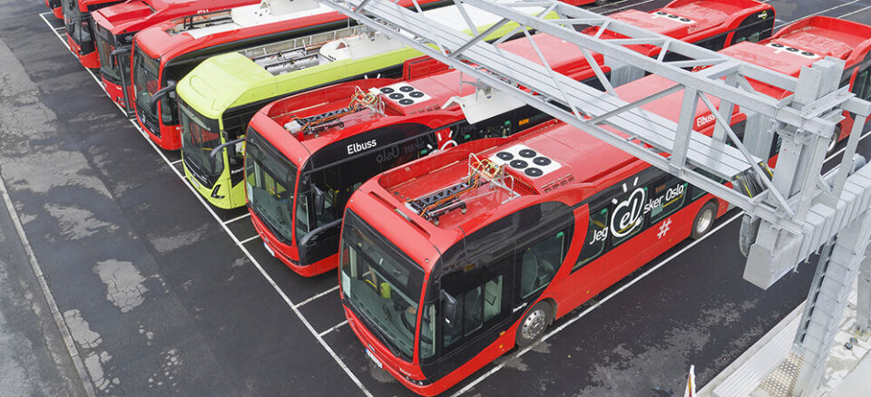 Ladestasjon for buss. Foto: Enova/Ruter