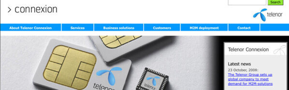 Nytt telenorselskap skal gå globalt for å ta del i et lukrativt vekstmarked, nemlig maskin-til-maskin-kommunikasjon.