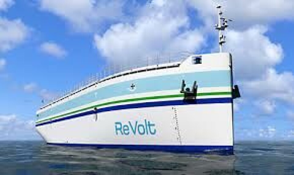 Industriell IoT vil spille en stor rolle i automatisering av skip. Her DNV GLs fremtidsvisjon - 'ReVolt'.