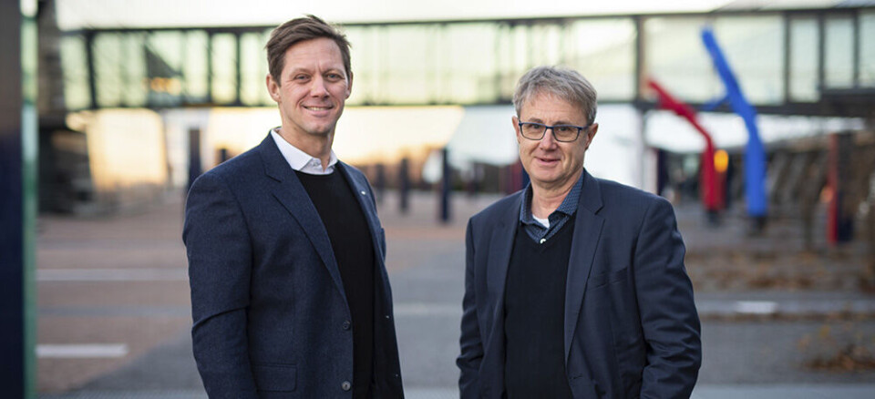 Sven Størmer Thaulow, administrerende direktør i Cisco Norge, og Bjørn Amundsen, dekningsdirektør i Telenor Norge, kan glede seg over samarbeidet som nå er forsterket.