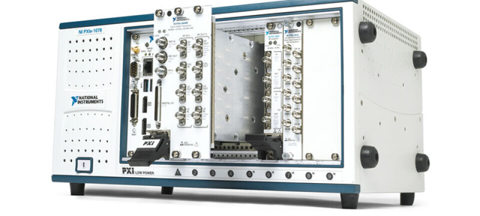 VST satt typisk i et PXIe-chassis.