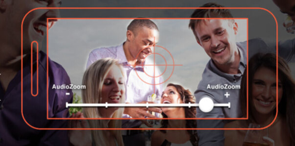 AudioFrame fra Audyssey fokuserer lyden synkront med videopptaket, med bare to mikrofoner.