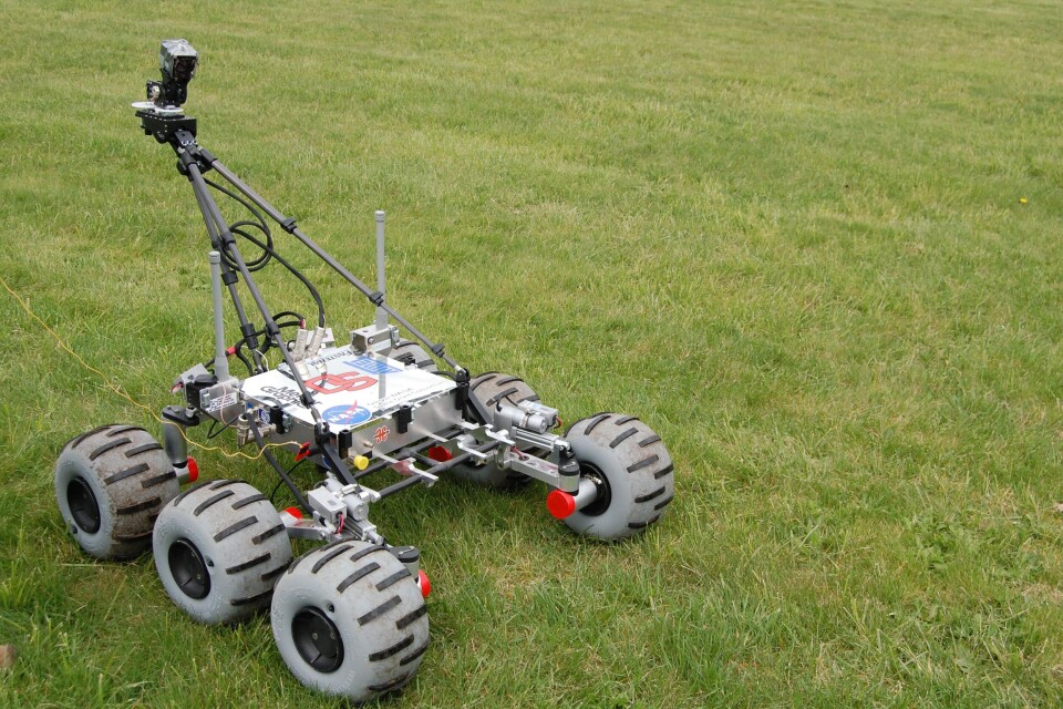 Oregon-studentene sitt forslag til Mars-rover.