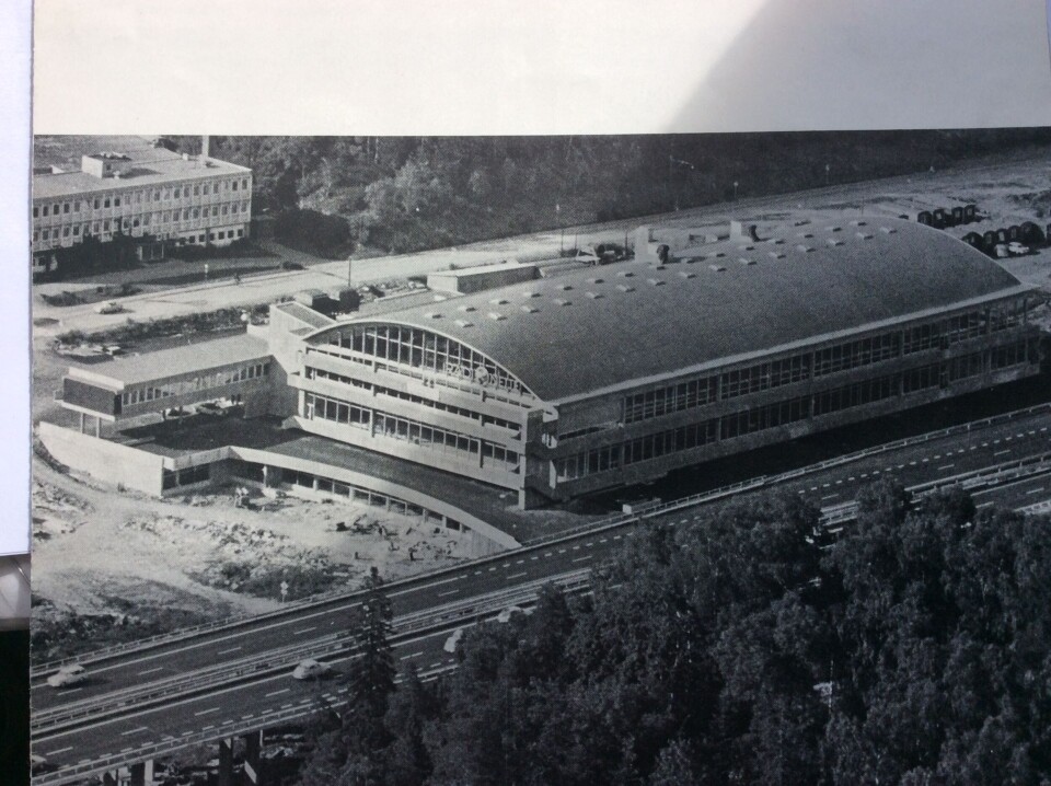 RadiOnette-bygget, slik det stod ferdig i 1968. Foto fra Fredrik C. Hildisch' private samling.