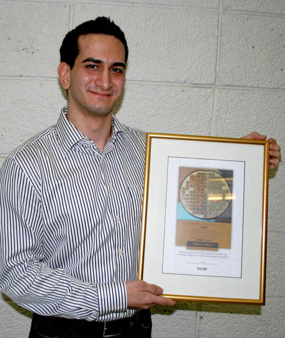 Mikroelektronikkprisen 2009 gikk til Yahya H. Yassin. (foto: Per Gunnar Kjeldsberg)