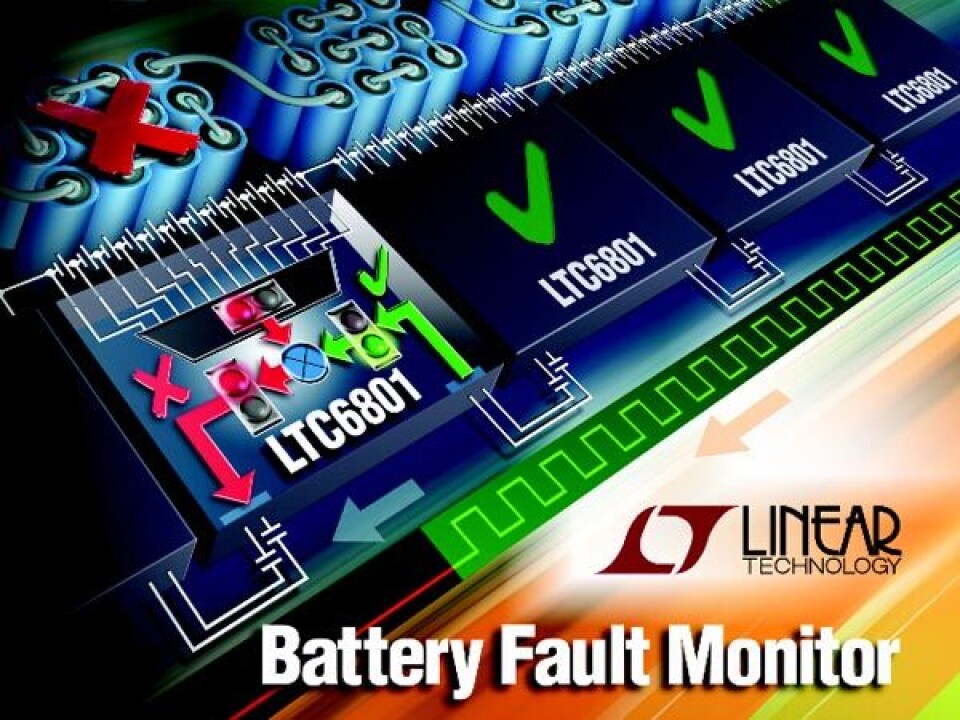 Linear lanserer i dag en batterimonitor, LTC6801.