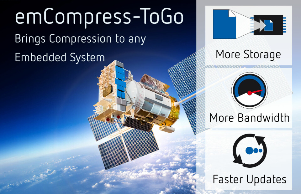 emCompression-ToGo skal åpne for komprimeringsmuligheter i selv det minste innvevde mikrokontrollerbaserte system.