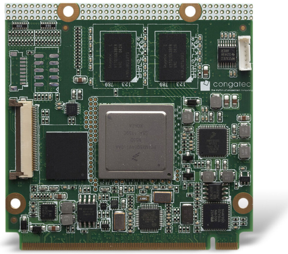 I sin MTX-StarBMS DIN-skinne-PC utnytter Matrix den skalerbare ytelsen i Qseven datamaskinmoduler (Computer-on-Modules – COM) fra congatec. (Kilde: congatec) I sin MTX-StarBMS DIN-skinne-PC utnytter Matrix den skalerbare ytelsen i Qseven datamaskinmoduler (Computer-on-Modules – COM) fra congatec. (Kilde: congatec)