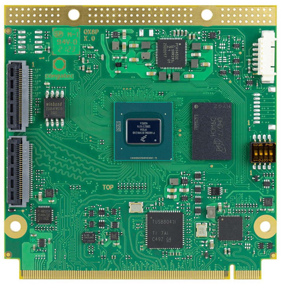 Qseven-modulen basert på den 14 nm prosessorserien NXP i.MX 8M tilbyr firekjerners ARM Cortex-A53 / M7 prosessorer så vel som en integrert Neural Processing Unit (NPU) for kunstig intelligens, noe som gjør den til en ideell oppgraderingsmulighet for fremtidige MTX-StarBMS design. Men for dagens behov er Qseven-modulen med i.MX6 prosessor mer enn tilstrekkelig. Qseven-modulen basert på den 14 nm prosessorserien NXP i.MX 8M tilbyr firekjerners ARM Cortex-A53 / M7 prosessorer så vel som en integrert Neural Processing Unit (NPU) for kunstig intelligens, noe som gjør den til en ideell oppgraderingsmulighet for fremtidige MTX-StarBMS design. Men for dagens behov er Qseven-modulen med i.MX6 prosessor mer enn tilstrekkelig.