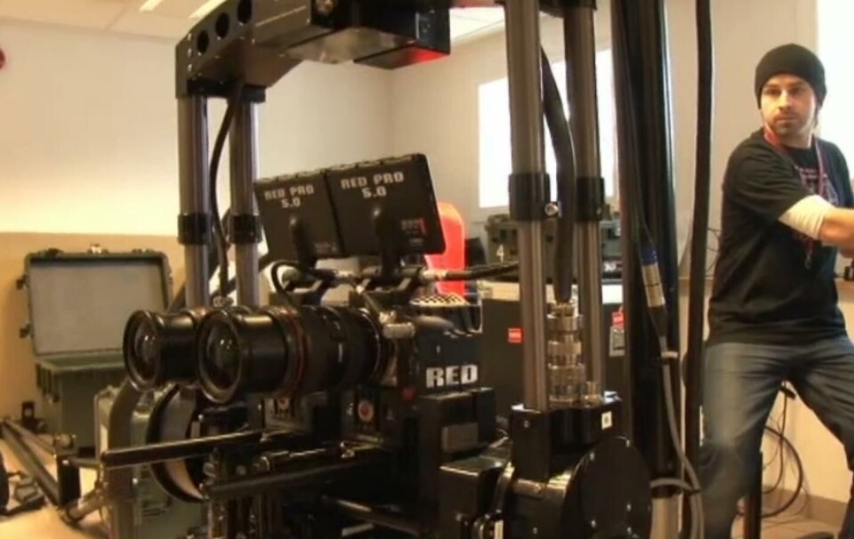 Ultimax og gründer Milan Markovic har utviklet filmteknologi som kan muliggjøre 3D-filming i jagerflyhastighet. (bilde: adressa.no)