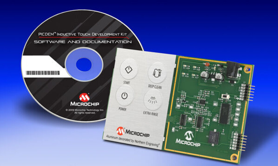Microchip lanserer komplett utviklingssett for induktiv berøringsteknologi.