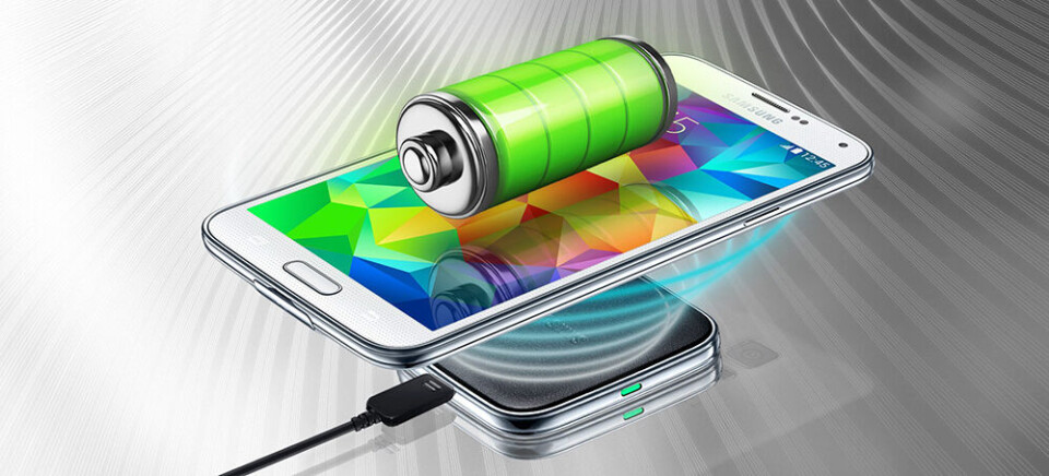 Mobilmarkedet leder an i å ta i bruk trådløs lading, spesielt har Samsung vært tidlig ute. Foto: Samsung.