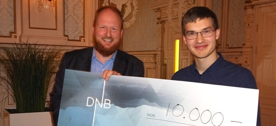 Artikkelforfatteren: Benjamin A. Bjørnseth vant årets pris under FPGA Forum for beste FPGA-relaterte masteroppgave.