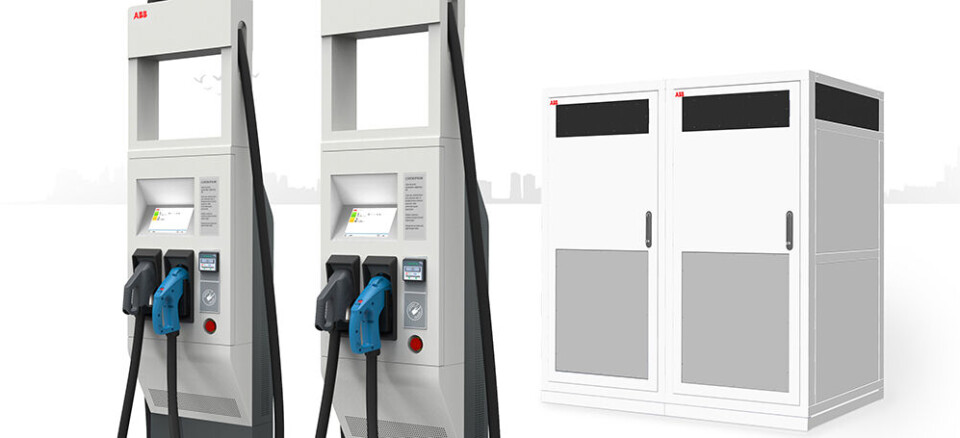 ABB med 150-350 kW høyeffektslader for elbiler