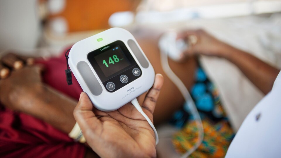 Laerdal Global Health og Laerdal Medical mottok Hedersprisen for god design for Moyo Fetal Heart Rate Monitor. Foto: Laerdal Global Health