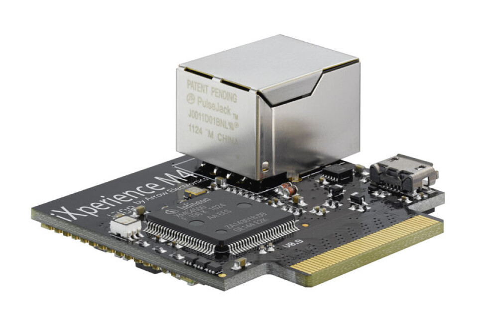 Demonstratoren iXperience M4 er en komplett web-server for nettverkskommunikasjon som bygger på på Infineons nye 32-bit XMC4000 mikrokontrollerfamilie med ARM Cortex M4-prosessor.