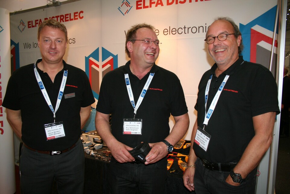 Håvar Menken, Roy Wilhelmsen og Henning Røed, Elfa Distrelec.