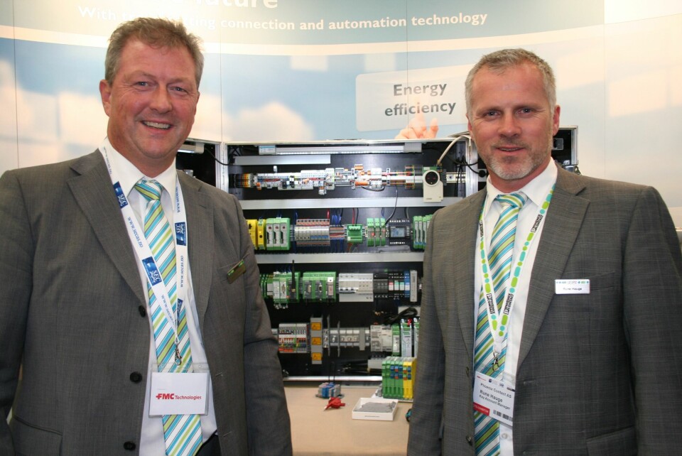Henning Grorud og Rune Hauge, Phoenix Contact, er meget fornøyd med OTD 2014.