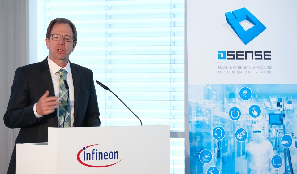 – Etterspørselen etter sensorer vil øke dramatisk, sier dr. Reinhard Ploss, CEO i Infineon Technologies AG.