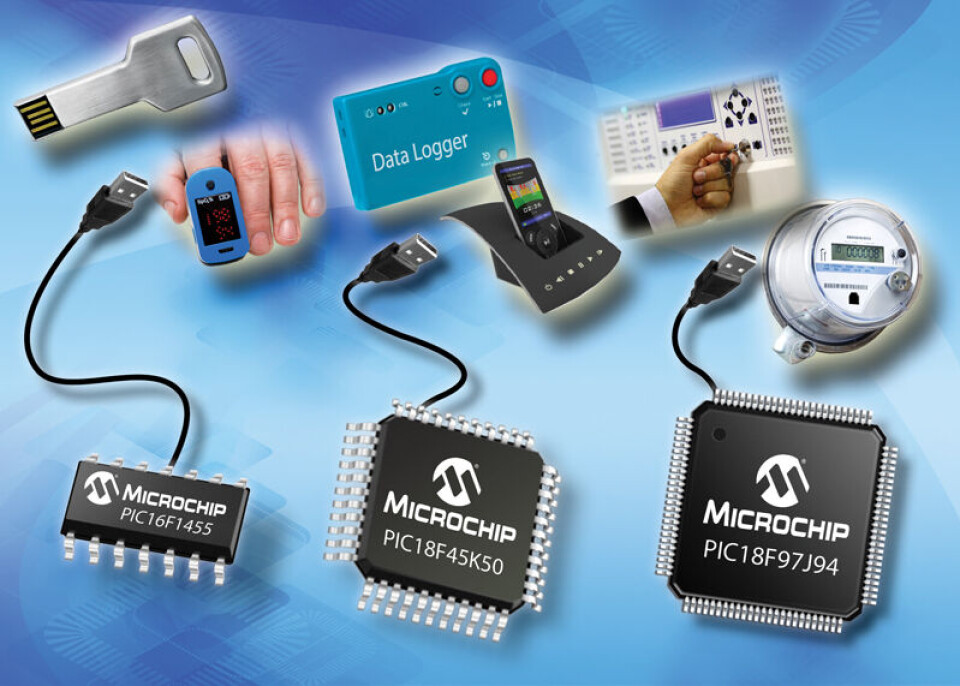 Microchip lanserer 15 nye USB mikrokontrollere med innebygget klokke.
