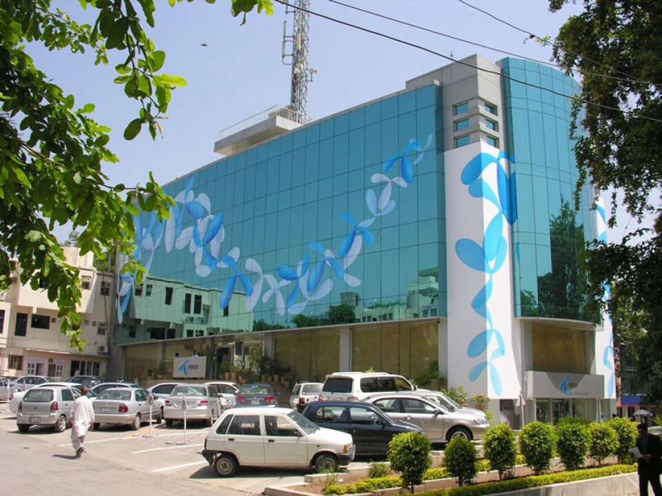 Telenor har passert 100 millioner mobilabonnenter i Asia, her representer ved selskapets hovedkontor i Islamabad, Pakistan.