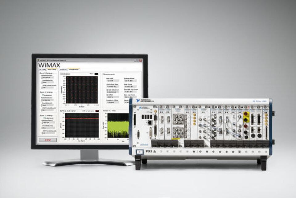 WiMAX-test med programvarebaserte instrumenter fra NI.