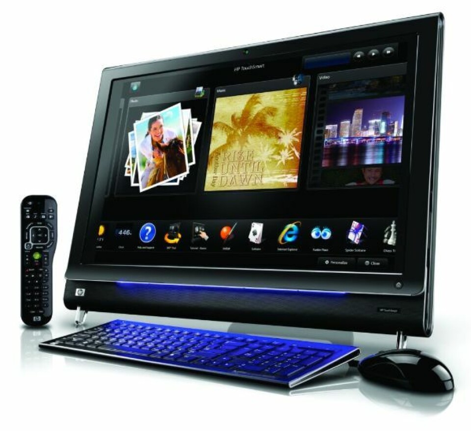 PC-markedet vokser mer enn forventet, og HP selger mest, her representert ved HP TouchSmart IQ500.